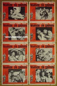 m707 WOMAN & THE HUNTER complete set of 8 lobby cards R61 Ann Sheridan