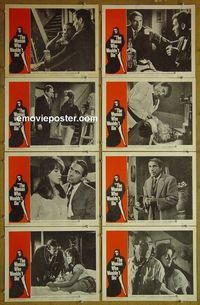 m710 WOMAN WHO WOULDN'T DIE complete set of 8 lobby cards '65 Gary Merrill