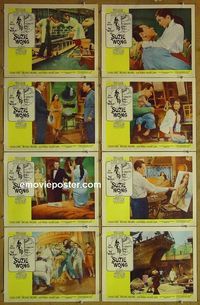 m713 WORLD OF SUZIE WONG complete set of 8 lobby cards '60 William Holden, Kwan