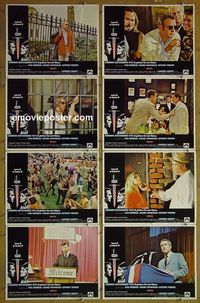 m715 WUSA complete set of 8 lobby cards '70 Paul Newman, Joanne Woodward