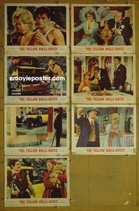 m910 YELLOW ROLLS-ROYCE 7 lobby cards '65 Ingrid Bergman