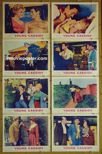 m721 YOUNG CASSIDY complete set of 8 lobby cards '65 John Ford, Rod Taylor