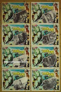 m411 LITTLE SAVAGE 8 Mexican lobby cards '59 pirate adventure!