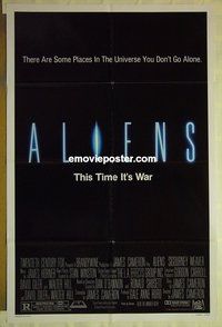r039 ALIENS one-sheet movie poster '86 James Cameron, Sigourney Weaver