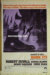 r120 BADGE 373 one-sheet movie poster '73 Robert Duvall, Bloom