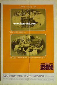 r122 BALLAD OF CABLE HOGUE one-sheet movie poster '70 Sam Peckinpah