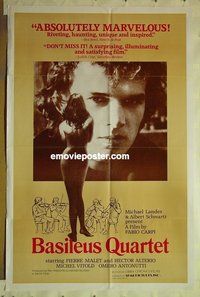 r132 BASILEUS QUARTET int'l one-sheet movie poster '83 Fabio Carpi