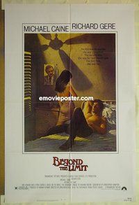 r175 BEYOND THE LIMIT one-sheet movie poster '83 Michael Caine, Gere