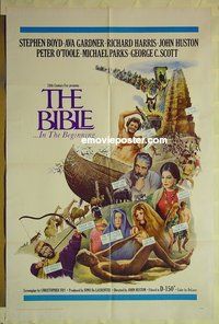 r177 BIBLE one-sheet movie poster '67 John Huston, Stephen Boyd