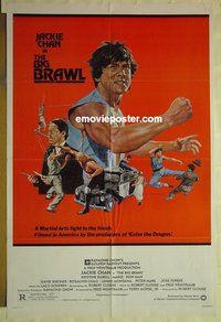 r179 BIG BRAWL one-sheet movie poster '80 Jackie Chan, kung fu!