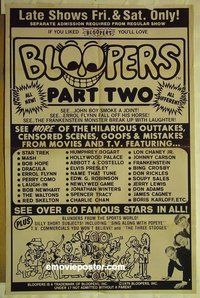 r220 BLOOPERS 2 one-sheet movie poster '79 Curley pictured!