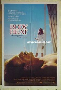 r234 BODY HEAT one-sheet movie poster '81 Hurt, Turner, Crenna