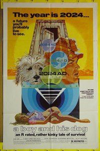 r247 BOY & HIS DOG one-sheet movie poster '75 Harlan Ellison, Don Johnson