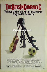 r253 BOYS IN COMPANY C one-sheet movie poster '78 Vietnam War!