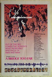 r270 BRIDGE TOO FAR style B one-sheet movie poster '77 Caine, Connery