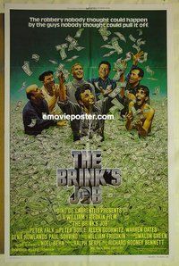 r275 BRINK'S JOB one-sheet movie poster '78 Peter Falk, Peter Boyle