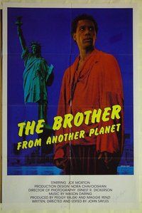 r281 BROTHER FROM ANOTHER PLANET signed one-sheet movie poster '84 Sayles