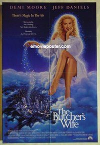 r306 BUTCHER'S WIFE one-sheet movie poster '91 Demi Moore, Jeff Daniels