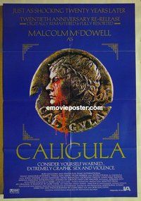 r320 CALIGULA one-sheet movie poster R2000 McDowell, Guccione