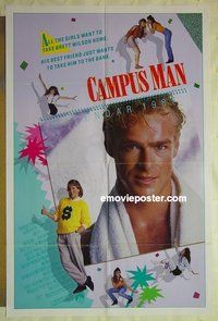 r324 CAMPUS MAN one-sheet movie poster '87 John Dye, Kim Delaney