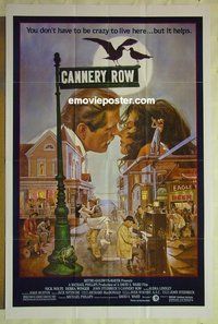 r330 CANNERY ROW one-sheet movie poster '82 Nick Nolte, Debra Winger