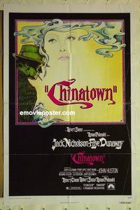 r401 CHINATOWN one-sheet movie poster '74 Jack Nicholson, Roman Polanski
