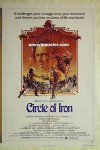 r418 CIRCLE OF IRON one-sheet movie poster '79 David Carradine, Chris Lee
