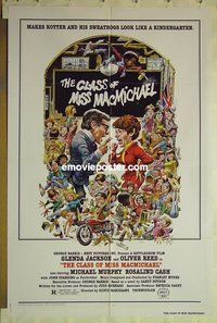 r432 CLASS OF MISS MacMICHAEL one-sheet movie poster '78 Glenda Jackson