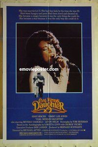 r440 COAL MINER'S DAUGHTER one-sheet movie poster '80 Sissy Spacek