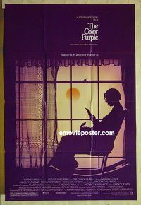 r449 COLOR PURPLE one-sheet movie poster '85 Steven Spielberg, Glover