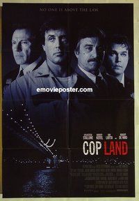 r473 COP LAND one-sheet movie poster '97 Sylvester Stallone, De Niro