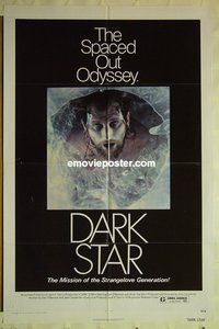 r495 DARK STAR one-sheet movie poster '75 John Carpenter sci-fi!