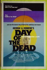r504 DAY OF THE DEAD one-sheet movie poster '85 George Romero