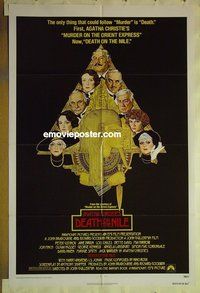 r511 DEATH ON THE NILE one-sheet movie poster '78 Peter Ustinov, Bette Davis