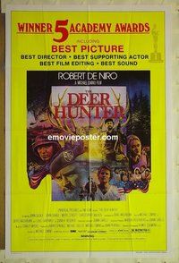 r519 DEER HUNTER yellow style one-sheet movie poster '78 De Niro, Walken