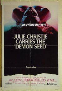 r520 DEMON SEED one-sheet movie poster '77 Julie Christie sci-fi!