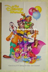 r532 DISNEY AFTERNOON one-sheet movie poster '90s TV cartoons!