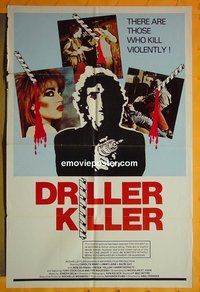 r553 DRILLER KILLER one-sheet movie poster '79 Abel Ferrara