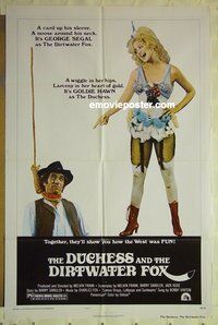r556 DUCHESS & THE DIRTWATER FOX style C one-sheet movie poster '76 Hawn