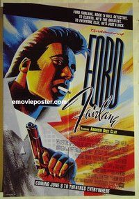 r024 ADVENTURES OF FORD FAIRLANE DS advance one-sheet movie poster '90 Clay
