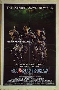 r676 GHOSTBUSTERS one-sheet movie poster '84 Bill Murray, Dan Aykroyd