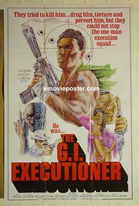 r661 G.I. EXECUTIONER one-sheet movie poster '84 Troma nude shoot-out!
