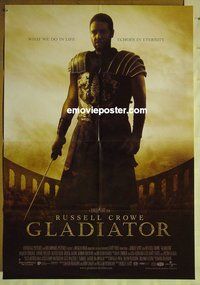 r687 GLADIATOR one-sheet movie poster '00 Russell Crowe