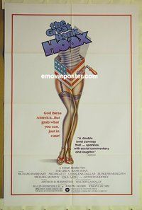 r701 GREAT BANK HOAX one-sheet movie poster '79 Richard Basehart, Beatty
