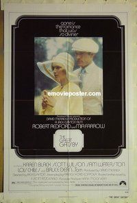 r702 GREAT GATSBY one-sheet movie poster '74 Redford, Farrow