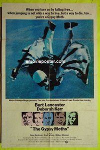 r715 GYPSY MOTHS style B one-sheet movie poster '69 Burt Lancaster