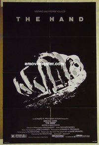 r722 HAND one-sheet movie poster '81 Oliver Stone, Michael Caine