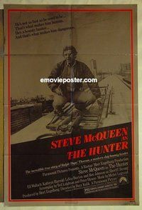 r788 HUNTER special foil one-sheet movie poster '80 Steve McQueen