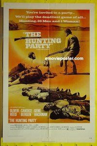 r789 HUNTING PARTY one-sheet movie poster '71 Oliver Reed, Candice Bergen