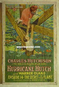 r790 HURRICANE HUTCH Chap 14 one-sheet movie poster '21 Hutchison, serial